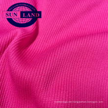 95 Polyester 5 Spandex 2x2 Sportbekleidung Kragen aus Rippstrick